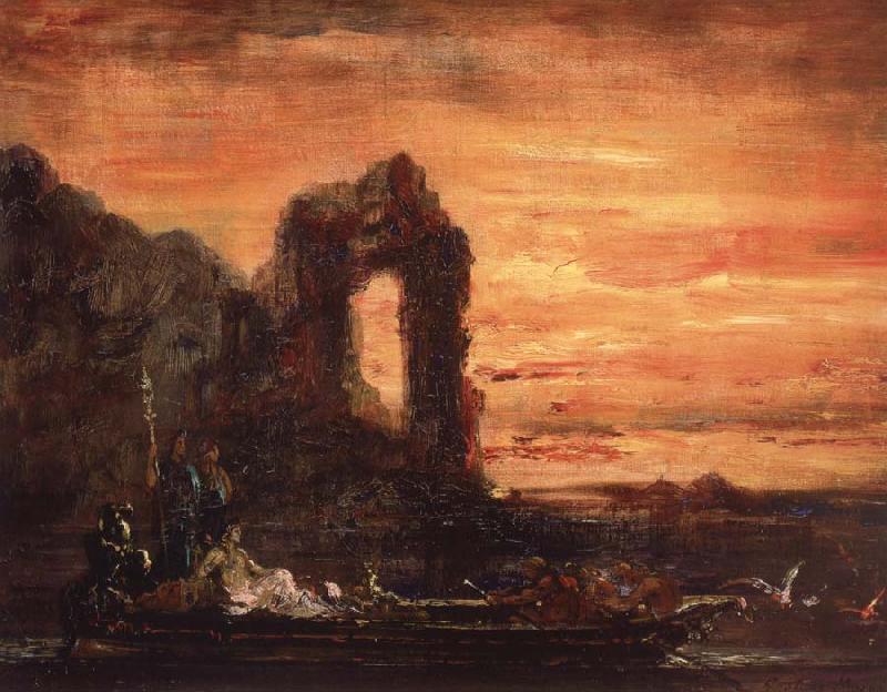 Gustave Moreau Klopatra on the Nile oil painting picture